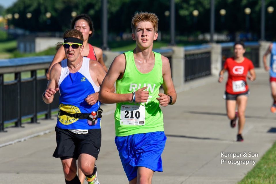 photo of people running in the Run, Walk, Roll event